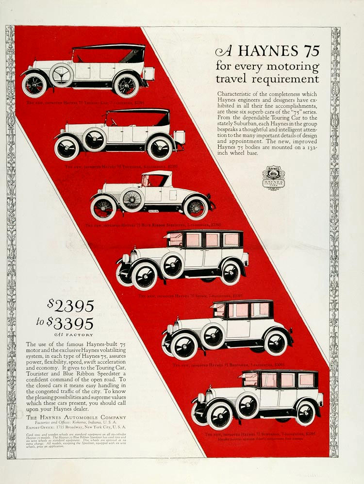 1922 Haynes-Apperson Auto Advertising